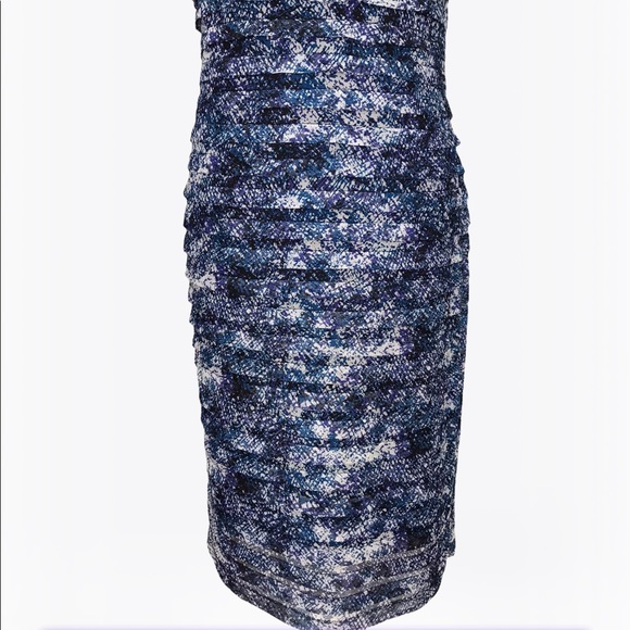 Adrianna Papell Ruffle Sheath Women’s Midi Dress - 6/8 - Picture 11 of 17